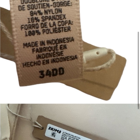 SKIMS Ultimate Collection Push Up Bra 34DD - Picture 2 of 3